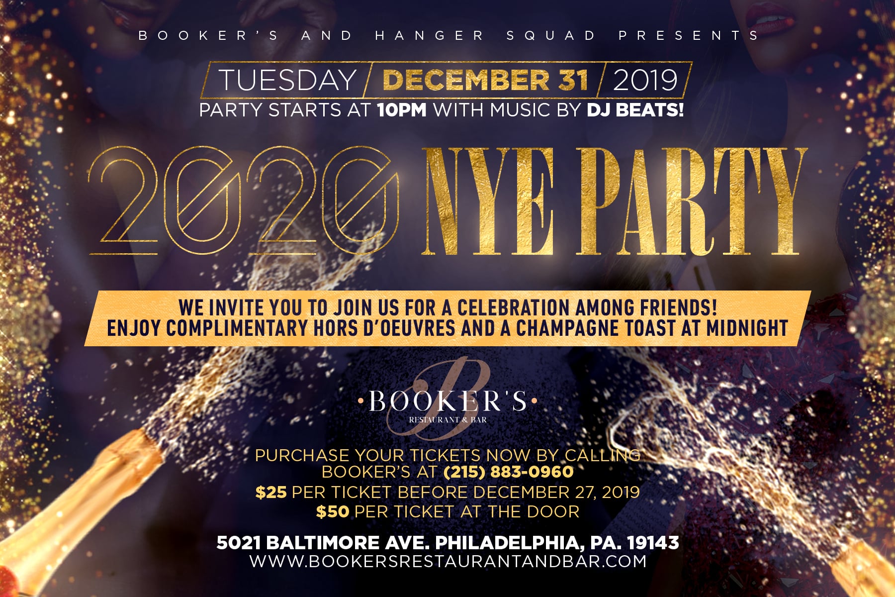 New Year party flyer