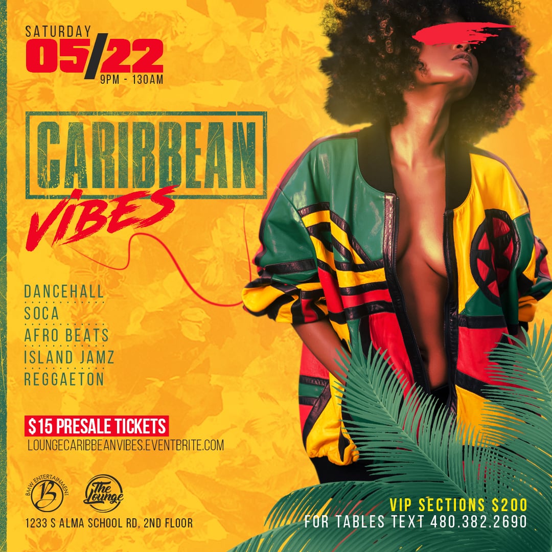 Carribean party flyer