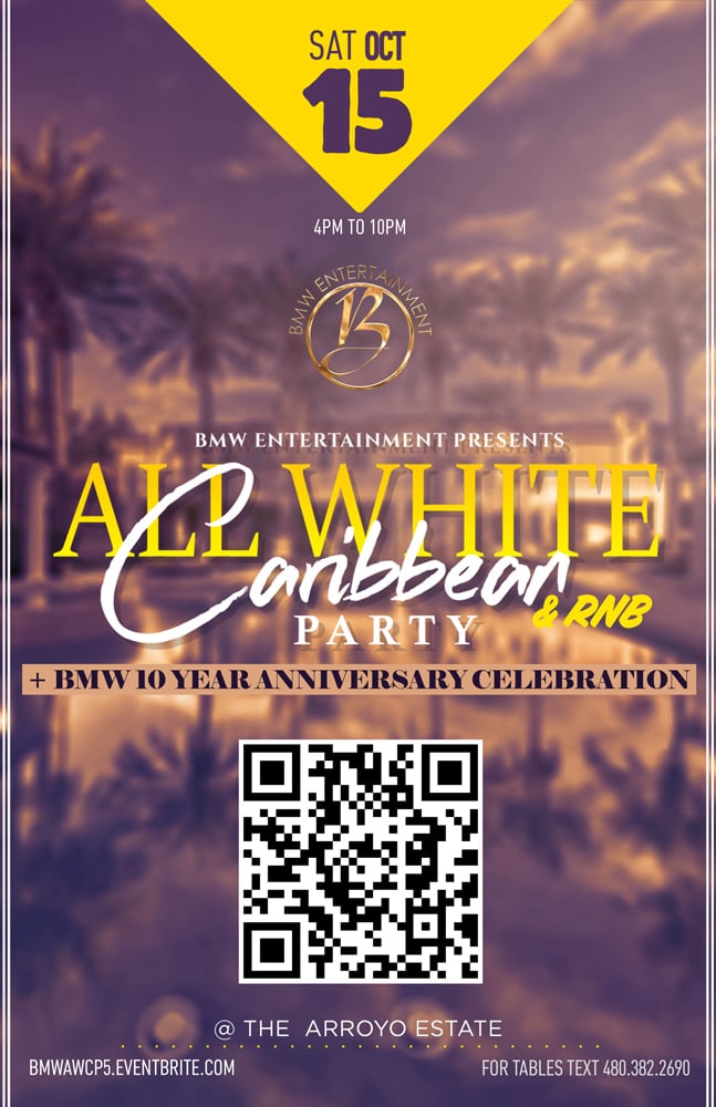 Caribbean party poster